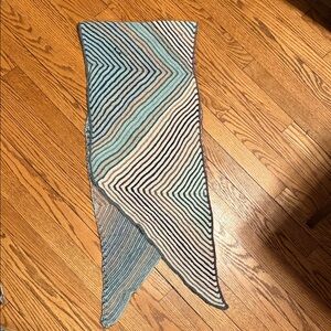 Striped Knit Scarf